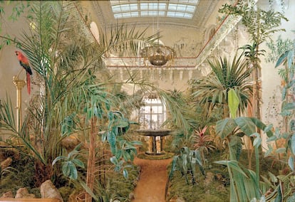 'El jardín de invierno en el Palacio de Invierno en San Petersburgo', 1840, obra de Mikhail Ivanovich Antonov.