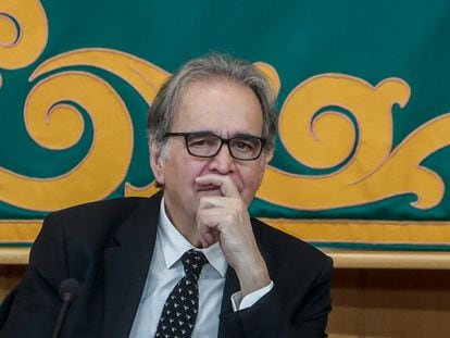 El ministro de Universidades, Joan Subirats, el pasado 16 de marzo en  la UAM.