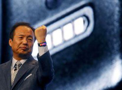 JK Shin, presidente de la divisi&oacute;n de m&oacute;viles de Samsung. 