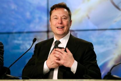 El magnate Elon Musk, en enero de 2020.