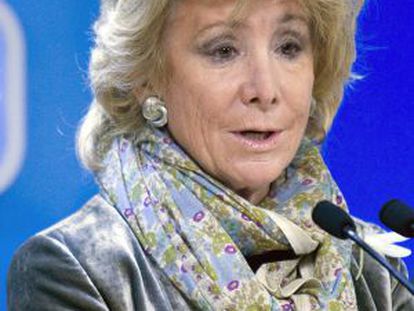 Esperanza Aguirre, presidenta de la Comunidad de Madrid.