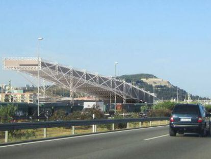 Imagen virtual de la pista de esqu&iacute; en la Zona Franca, en Barcelona.