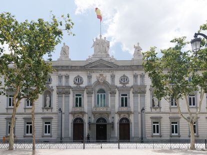 Fachada del Tribunal Supremo, a 7 de julio de 2023, en Madrid (España).