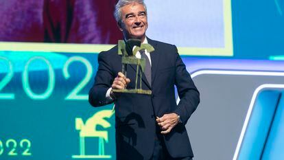 Carles Francino, ayer con el Ondas en el Liceu.