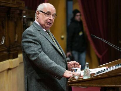 Llu&iacute;s Rabell, al Parlament. 