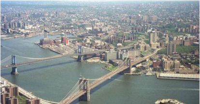 Vista a&eacute;rea de Manhattan.