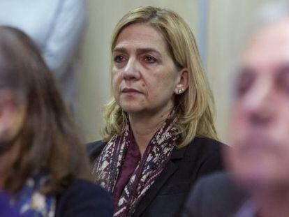 La infanta Cristina durante el juicio del 'caso Nóos'.