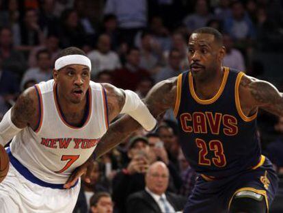 Carmelo Anthony y LeBron James.