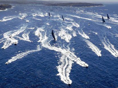 Salida de la regata Sydney Hobart 2018.