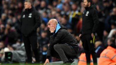 Pep Guardiola, durante un partido del City este curso.