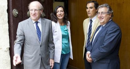 López Gabarro, con Pedro Rodríguez, José Antonio Nieto y Zoido.