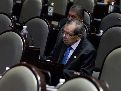 Porfirio Muñóz Ledo en la Cámara de Diputados, en 2019.