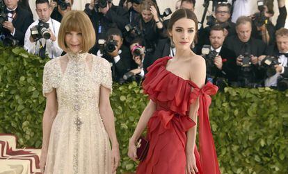 Anna Wintour y su hija Bee Shaffer, en la última gala del Met.