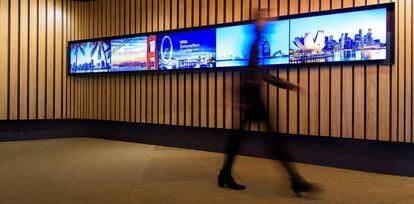 Interior del nuevo centro de innovación de Visa en Londres