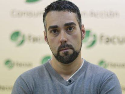 Rub&eacute;n S&aacute;nchez, portavoz de la asociaci&oacute;n de consumidores Facua.