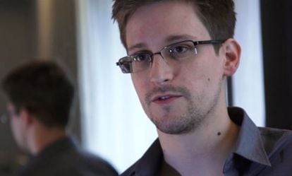 Edward Snowden durante una entrevista en junio del 2013.