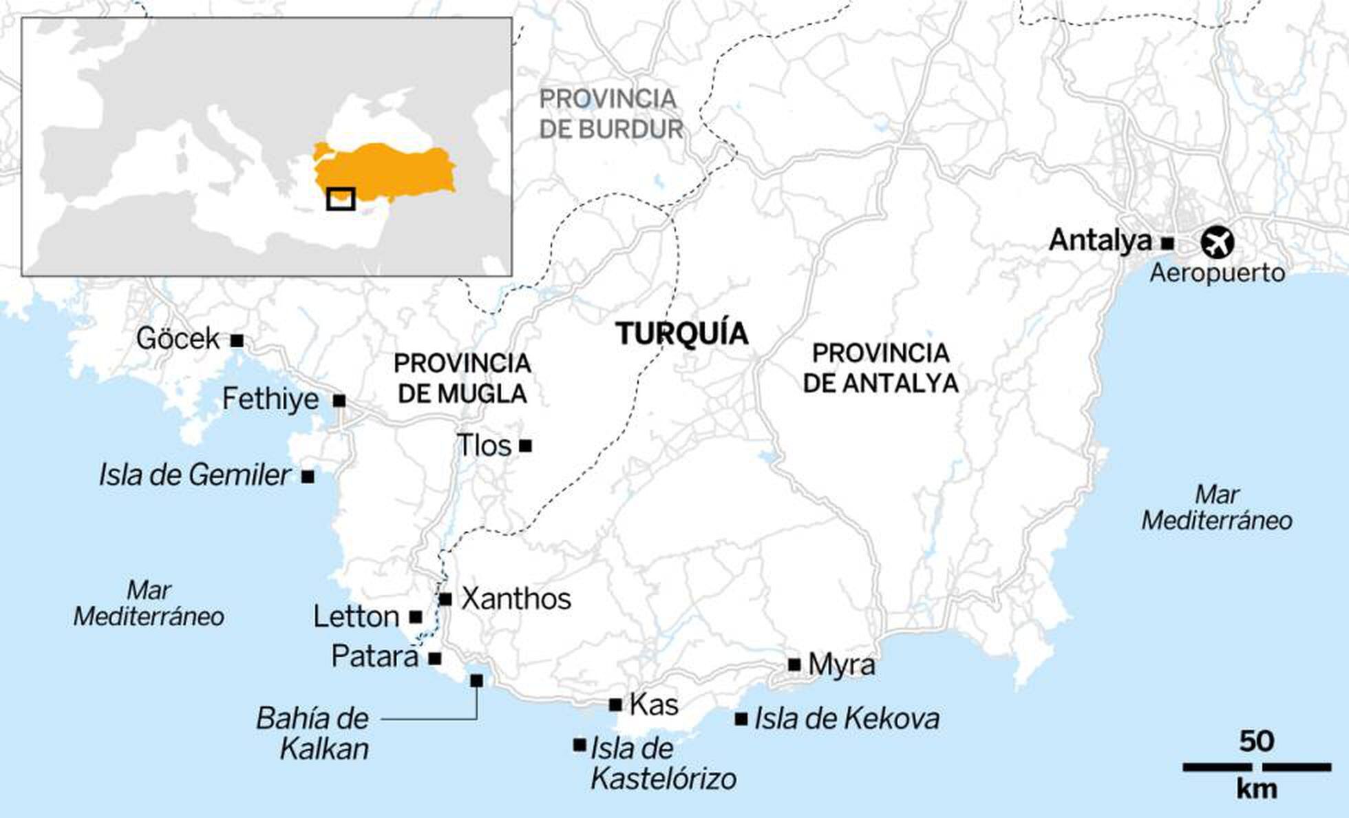 Costa Turquesa-Riviera -Mediterráneo Turquía: Licios - Foro Oriente Próximo y Asia Central