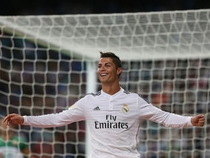 Cristiano celebra uno de sus goles esta temporada. 