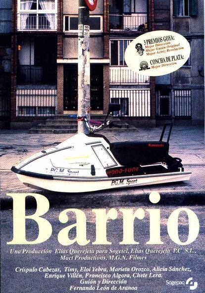 Portada de la película 'Barrio' (1998), de Fernando León de Aranoa.