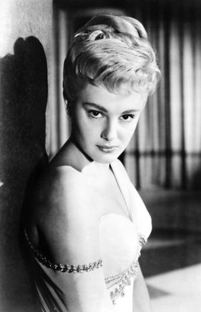 Rossana Podest&agrave;, actriz italiana, en 1956.