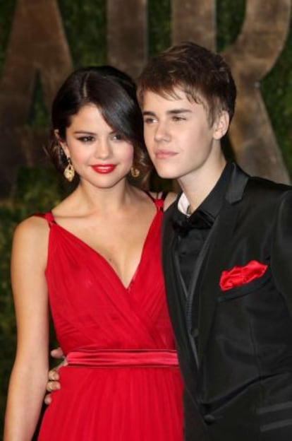 Selena Gomez y Justin Bieber en una fiesta en 2011.