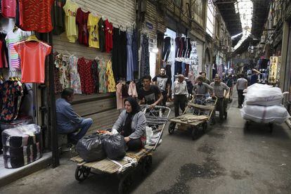 Bazar en Teherán.