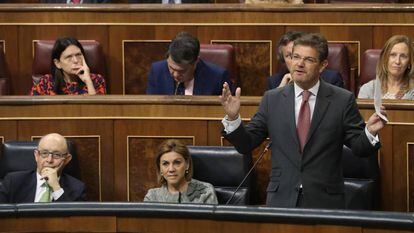 El ministro de Justicia, Rafael Catalá, en el Congreso de los diputados.