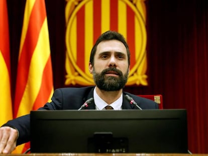 El president del Parlament, Roger Torrent.