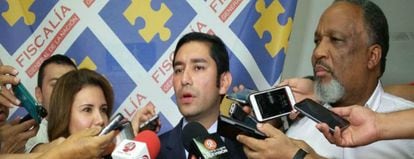 El exfiscal anticorrupci&oacute;n, Luis Moreno, en una rueda de prensa meses atr&aacute;s de su captura.