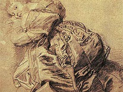 Dibujo de Rubens para <i>El jardín del amor,</i> expuesto en el Museo Albertina.