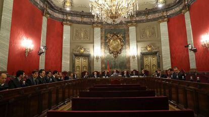 Salón de plenos del Tribunal Supremo.
