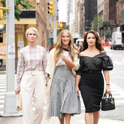 Las tres protagonistas de 'And just like that', regreso a la televisión de 'Sexo en Nueva York'.