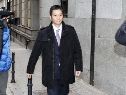 Gao Ping acude a la Audiencia Nacional en noviembre de 2012.