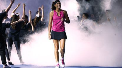 Sabatini, en marzo pasado, durante una exhibici&oacute;n en el Madison Square Garden.