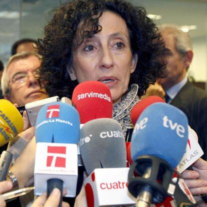 La ministra de Educación, Mercedes Cabrera, responde a la prensa el día en que el Supremo ha decidido no reconocer el derecho a la objeción de conciencia para al asigantura de Ciudadanía