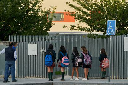 Colegio Miravalles-El Redín, en Pamplona, en septiembre de 2021.