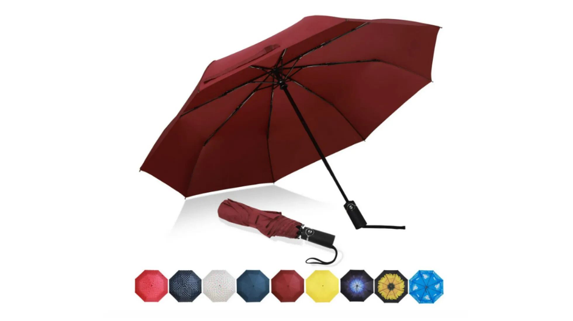 Paraguas Plegable Antiviento Personalizable 🌂 Máxima Calidad