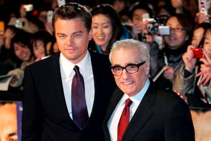 Leonardo Di Caprio y Martin Scorsese en el estreno de 'Inflitrados' en Tokio, en 2007.