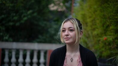 Ainara Suárez, la joven que presentó la denuncia contra Yoseline Hoffman por pornografía infantil, en marzo pasado.