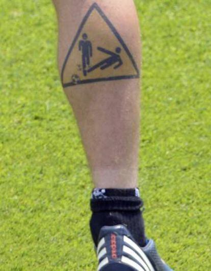 Tatuaje en el gemelo de Daniele De Rossi.