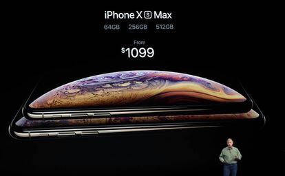 iPhone XS Max, desde 1099 dólares