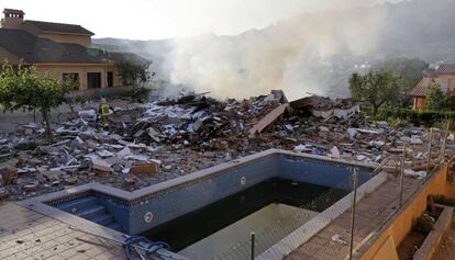 Estat de la casa, després de l'explosió.
