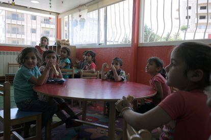 Un centro comunitario de educación para primera infancia gestionado por Unicef y World Vision en Zahlé, en el Valle de la Bekaa. En esta ciudad de alrededor de 62.000 habitantes viven casi 30.000 refugiados sirios.
