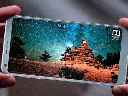 El LG G6 cuenta con una gran pantalla Full Vision