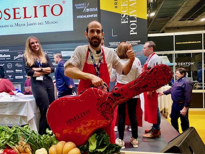 Alberto García Escudero, jefe de cocina del restaurante Ivan Cerdeño, ganador del concurso. J.C.CAPEL