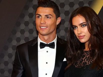 Cristiano Ronaldo junto a su novia, la modelo Irina Shayk.