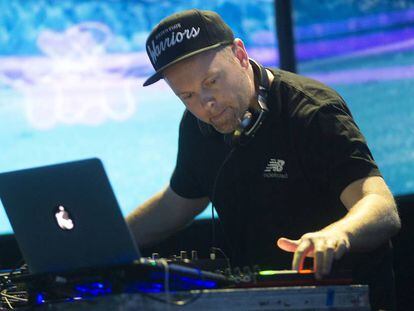 DJ Shadow, en una presentación en Chicago, Estados Unidos, en julio de 2017.