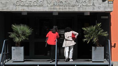 Colegio mayor Loyola de Madrid, este martes. ÁLVARO GARCÍA