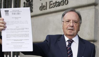 Fotografía de archivo (06/08/2015) del secretario general del sindicato de funcionarios Manos Limpias, Miguel Bernard.