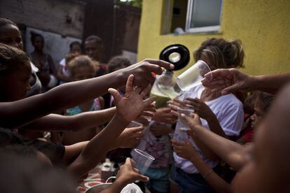 La comunidad de Jardim Gramacho, donde estuvo ubicado el vertedero más grande de América Latina, Río de Janeiro (Brasil).